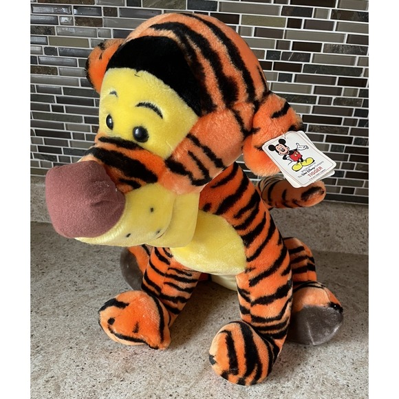 Disney Other - Vtg 16" Tigger Large Plush Walt Disney World Exclusive With Tags‎ 1980's